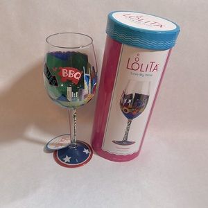 Lolita “Tennessee” 15 oz wine glass NIB